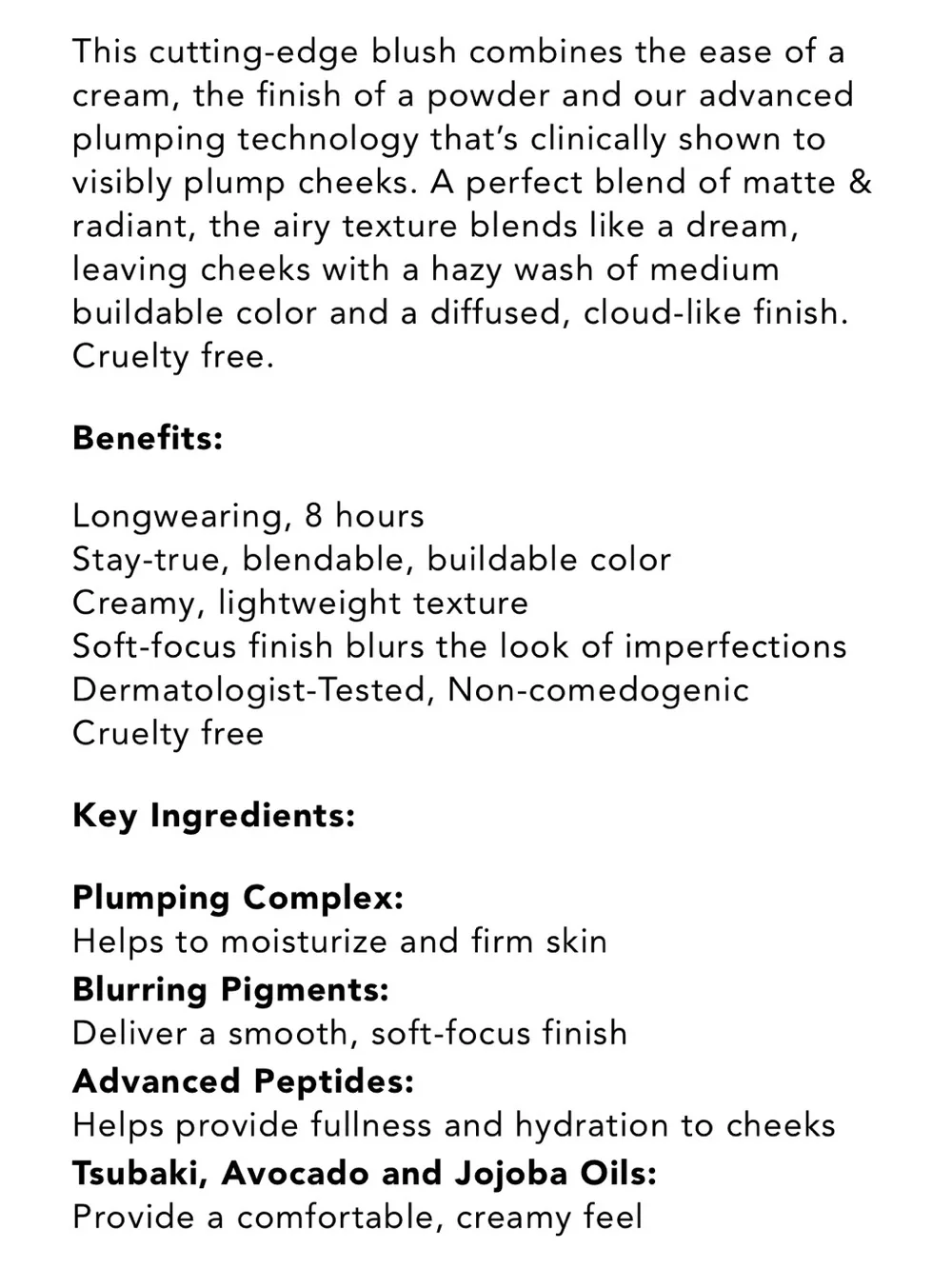 Buxom Blissful Buff Plump Shot Advanced Plumping Blush